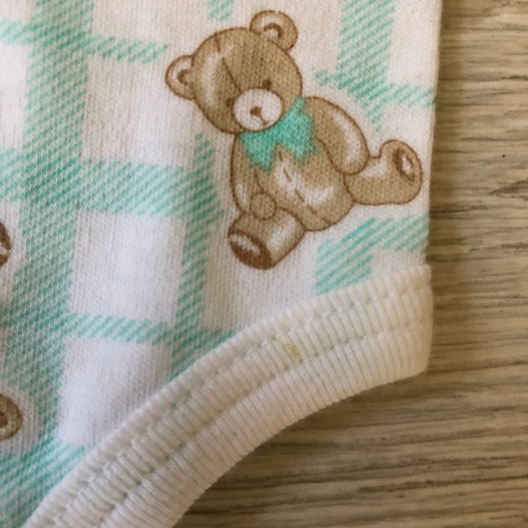 NWT Good News Teddy Bear 2 pc Matching Infant Onesie Set with Booties - Picture 4 of 14